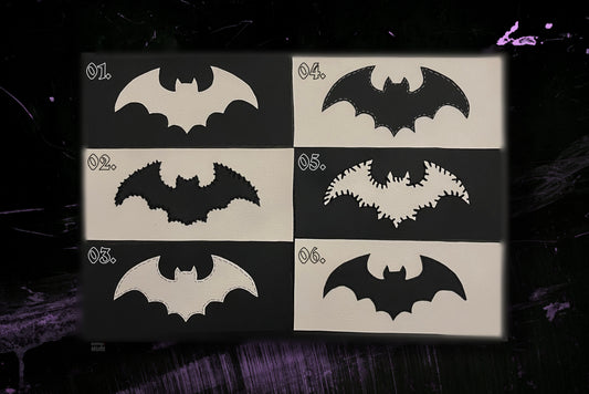 FAUX LEATHER BAT PATCH